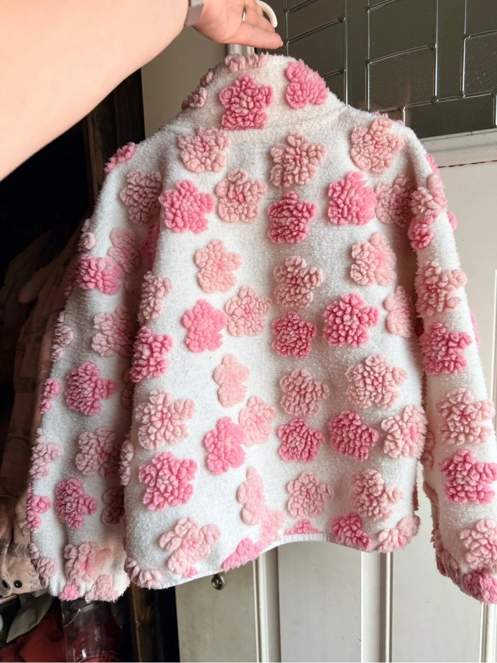 Girls Lucky Brand plush zip up